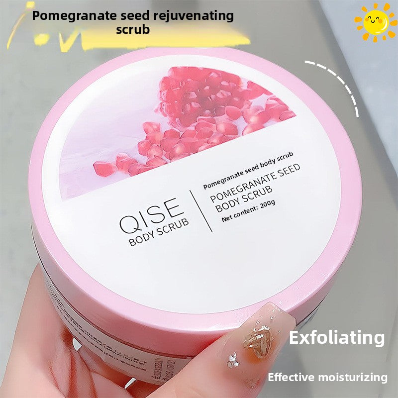 Factory Direct Sales Pomegranate Seed Body Scrub for Keratosis Pilaris, Gentle Exfoliation, Full Body Cleansing, Skin Softening, Mud Rub