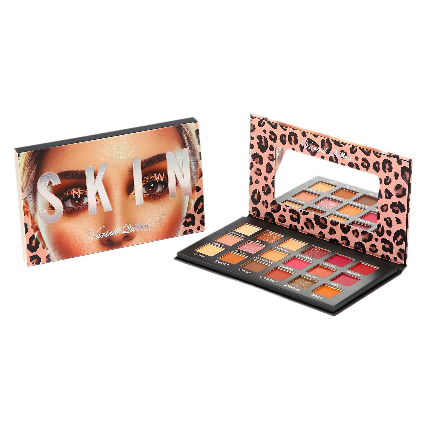 Factory Supply Direct Sales 18-Color Matte Eyeshadow Palette Pearlescent Matte Contour Highlighter Powder Palette Earth Tone Makeup