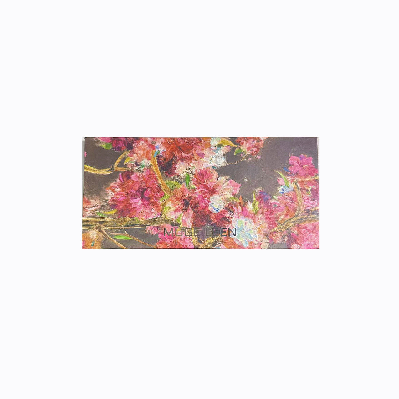 Factory Supply Direct Sales 12 Colors Begonia Flower Oil Painting Style Pink Brown Eyeshadow Plate