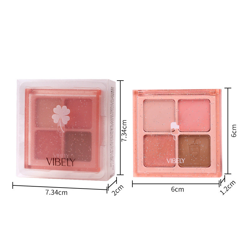 Factory Supply Direct Sales Highlighter Palette Multi-use 4-color Eyeshadow Shimmer Daily Light Makeup Eyeshadow Palette