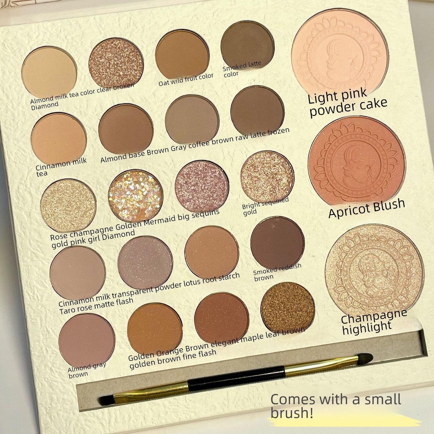 Factory Supply Direct Sales Unswerving Vow Eyeshadow Palette Glitter Waterproof Blush All-in-One Palette