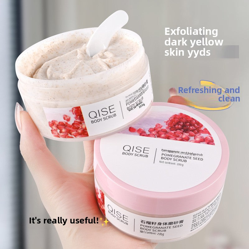 Factory Direct Sales Pomegranate Seed Body Scrub for Keratosis Pilaris, Gentle Exfoliation, Full Body Cleansing, Skin Softening, Mud Rub