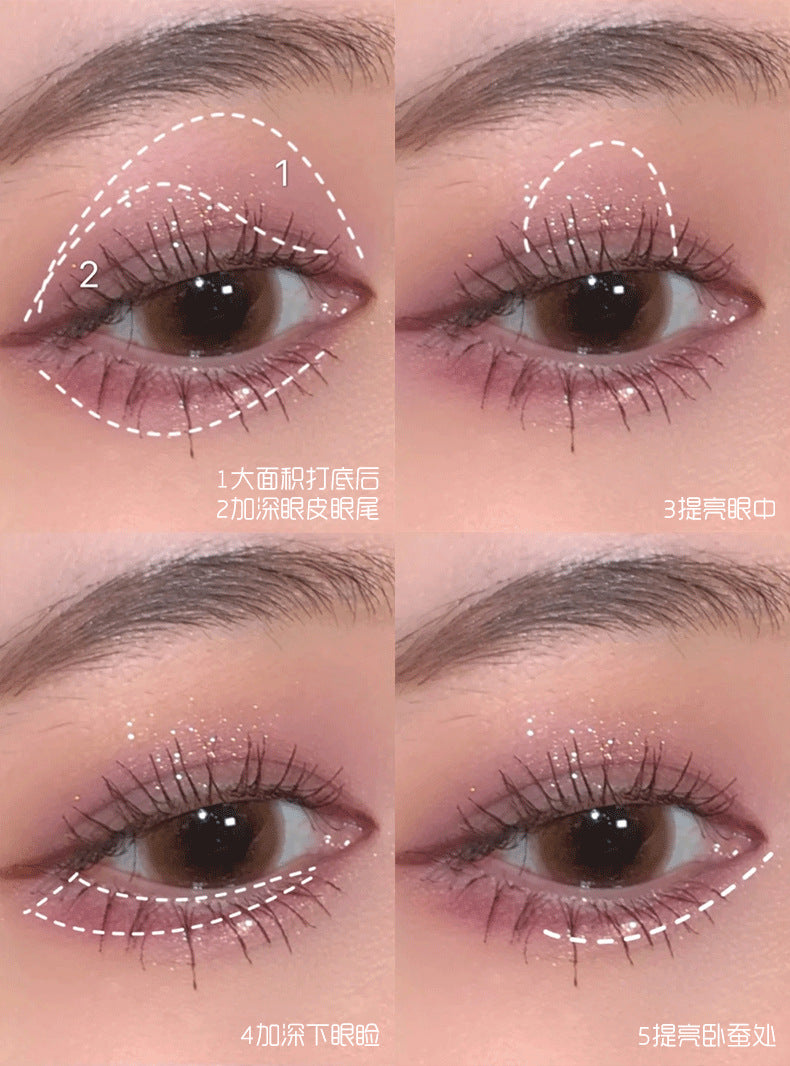Factory Supply Direct Sales Highlighter Palette Multi-use 4-color Eyeshadow Shimmer Daily Light Makeup Eyeshadow Palette