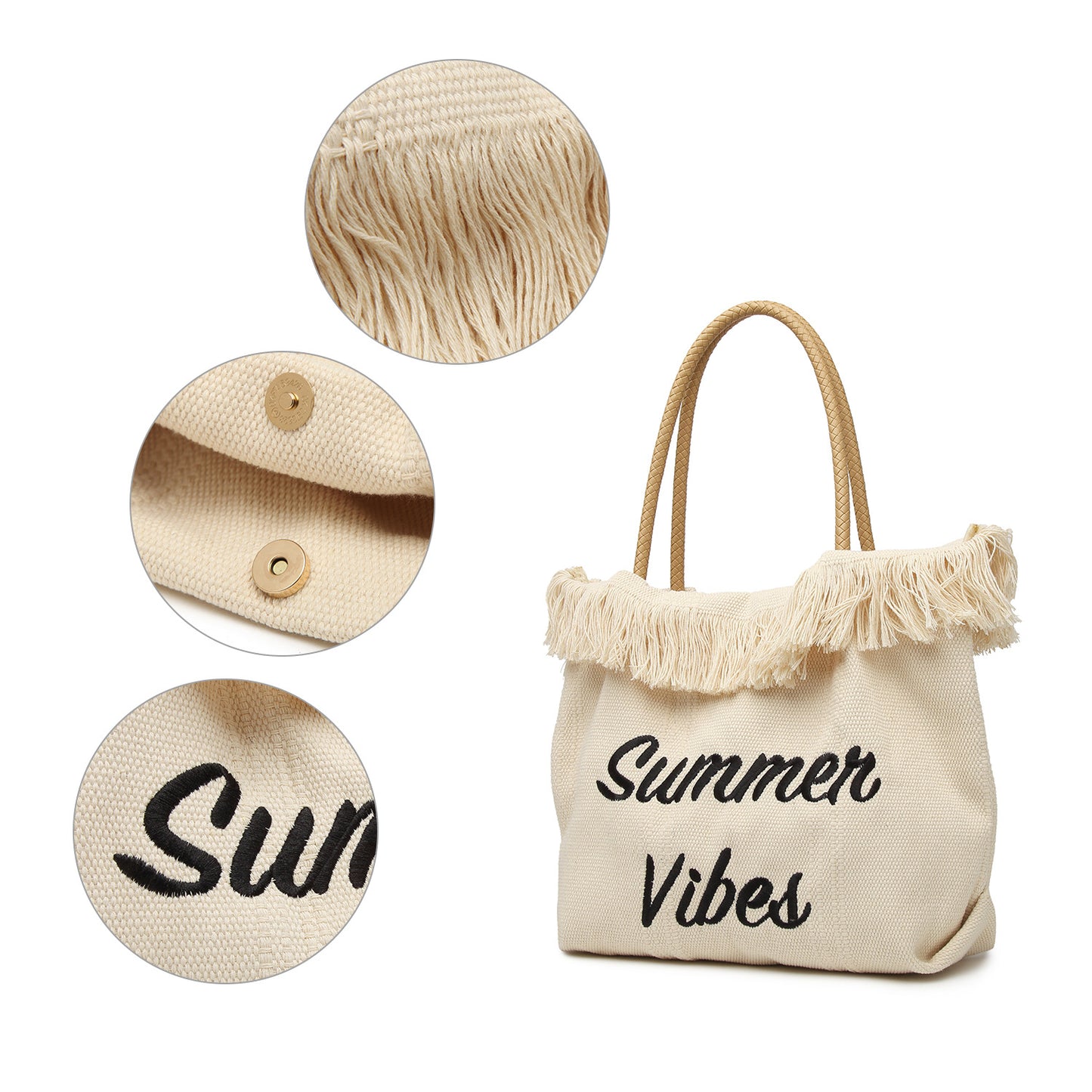 RSD New shoulder beach bag large capacity canvas tote bag handbag handbag women's bag