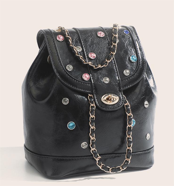 RSD New Sticky Drill Shoulder Chain Bag Light Luxury Shoulder Bag Colorful Diamond Fashion Women's Bag