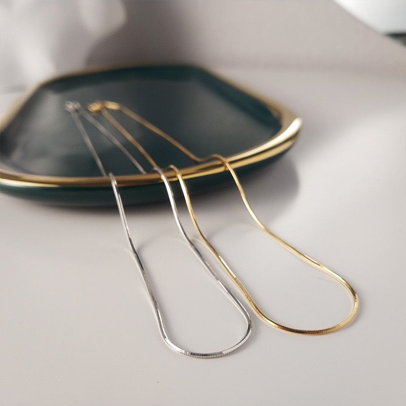 RSD Luxury exquisite fashion gold titanium steel adjustable thin collarbone necklace for women