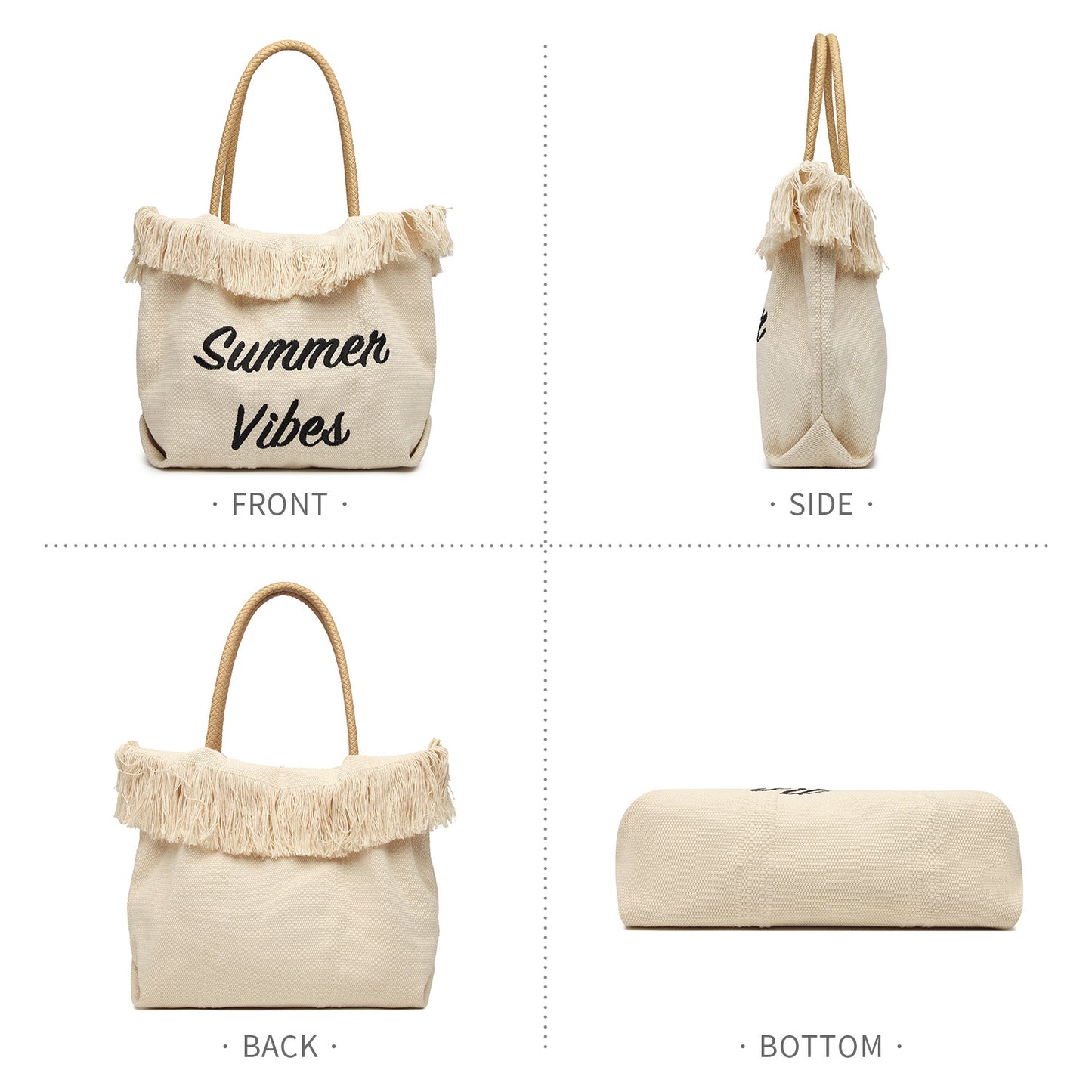 RSD New shoulder beach bag large capacity canvas tote bag handbag handbag women's bag
