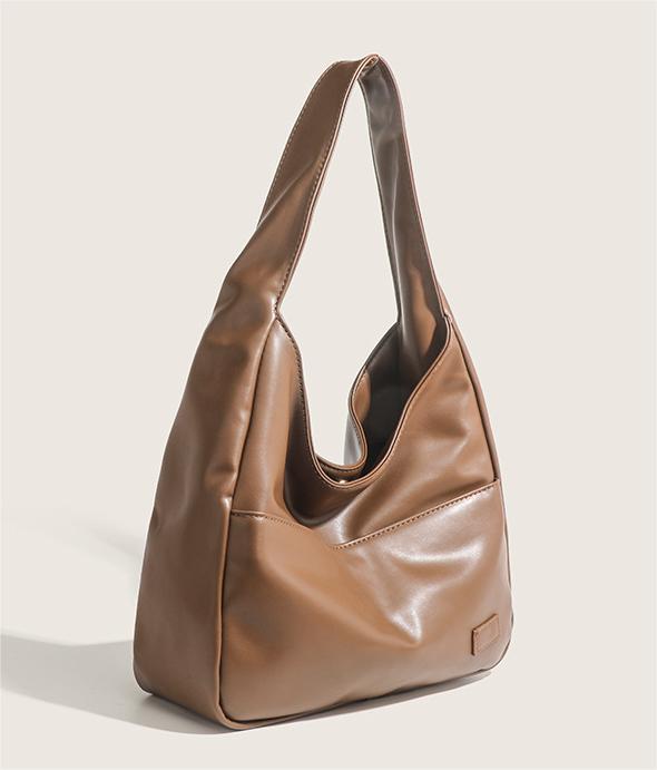 RSD New large-capacity underarm bag soft leather shoulder bag texture work commuter bag female