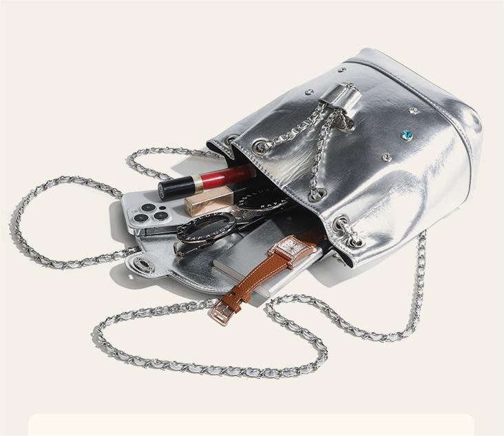 RSD New Sticky Drill Shoulder Chain Bag Light Luxury Shoulder Bag Colorful Diamond Fashion Women's Bag