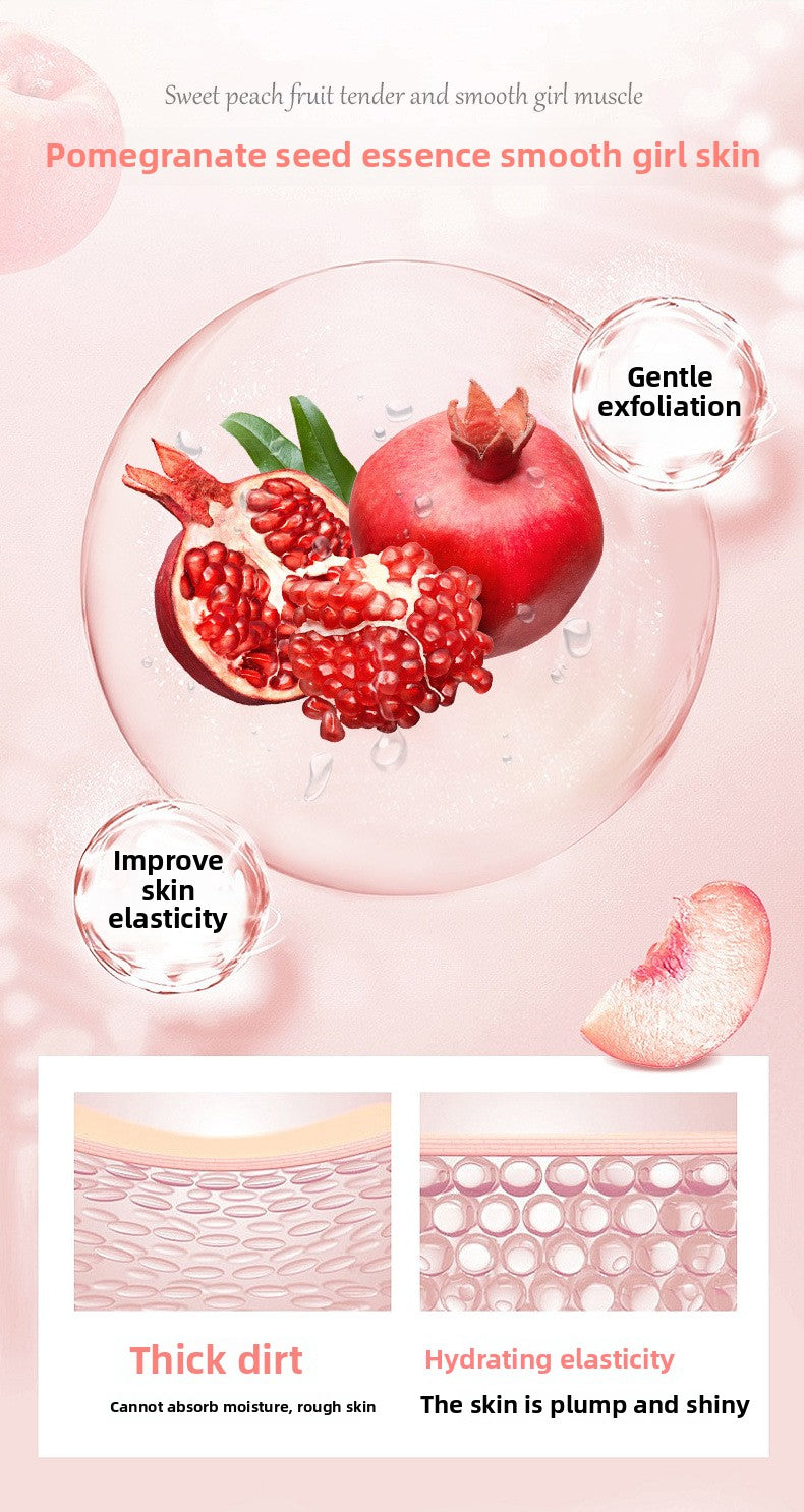 Factory Direct Sales Pomegranate Seed Body Scrub for Keratosis Pilaris, Gentle Exfoliation, Full Body Cleansing, Skin Softening, Mud Rub