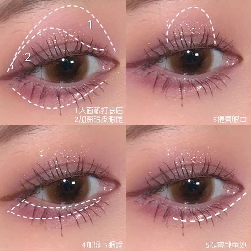 Factory Supply Direct Sales Highlighter Palette Multi-use 4-color Eyeshadow Shimmer Daily Light Makeup Eyeshadow Palette