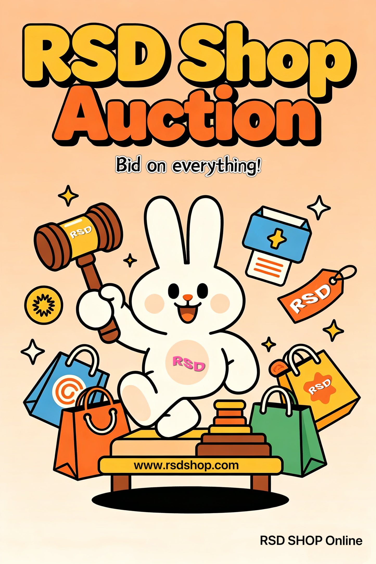 Auction Link bid on everthing in live