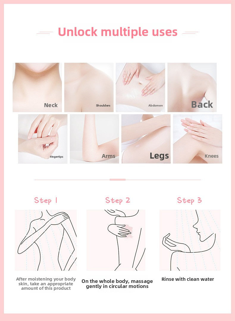 Factory Direct Sales Pomegranate Seed Body Scrub for Keratosis Pilaris, Gentle Exfoliation, Full Body Cleansing, Skin Softening, Mud Rub