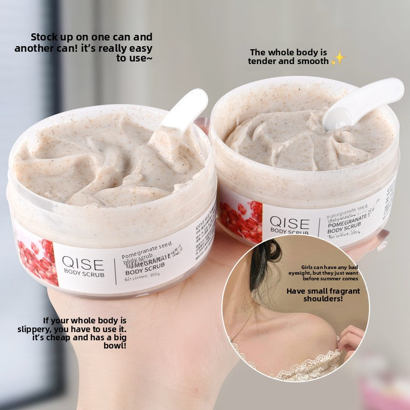 Factory Direct Sales Pomegranate Seed Body Scrub for Keratosis Pilaris, Gentle Exfoliation, Full Body Cleansing, Skin Softening, Mud Rub