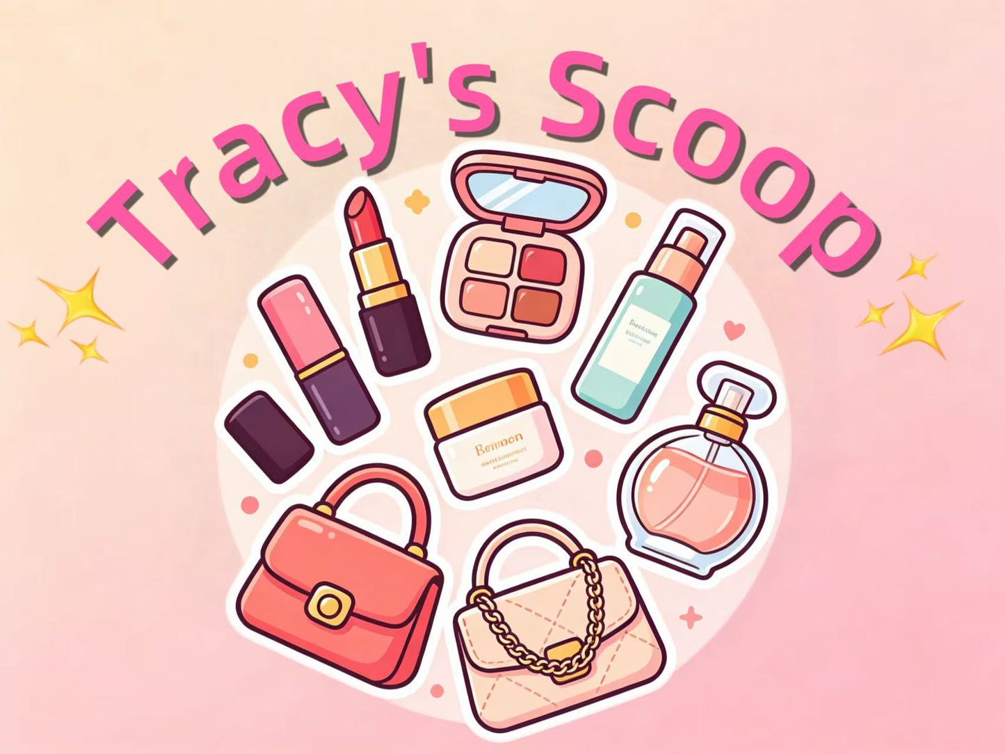 Tracy's SCOOP with all different Surprises from shop make up skin care perfume purse