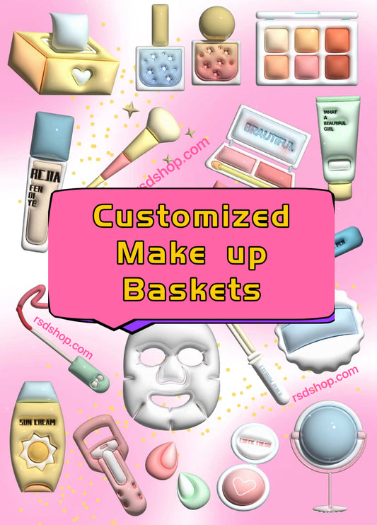 Customized Basket for make up & skin care-- Pick in live