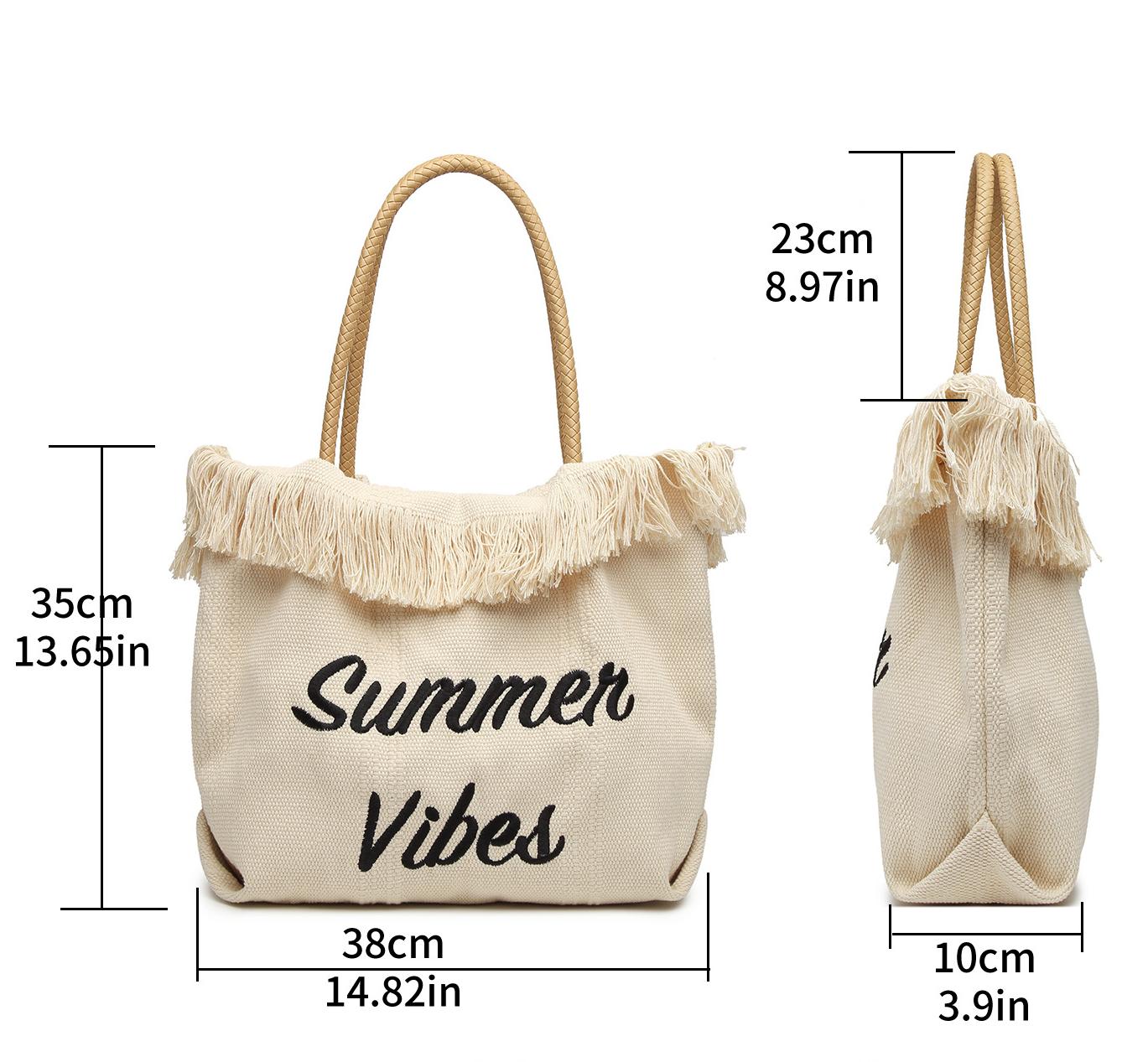 RSD New shoulder beach bag large capacity canvas tote bag handbag handbag women's bag