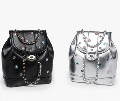 RSD New Sticky Drill Shoulder Chain Bag Light Luxury Shoulder Bag Colorful Diamond Fashion Women's Bag