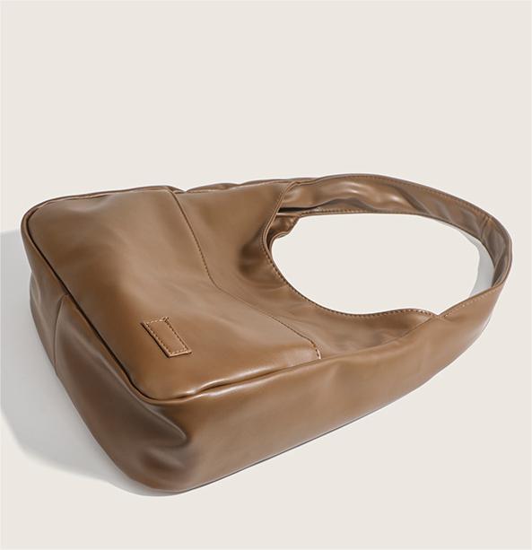 RSD New large-capacity underarm bag soft leather shoulder bag texture work commuter bag female