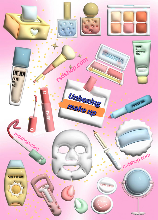 Uboxing make up & skin care open in live